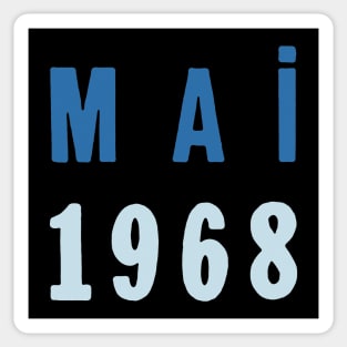 Mai 1968 - Francophile Lover Design Sticker